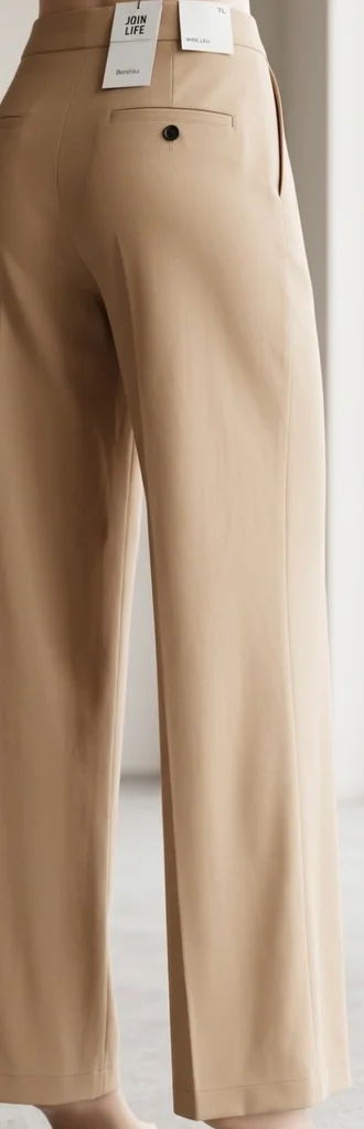 🔥-20%🔥 Pantalon Large Bershka Neuf avec étiquette Beige Camel T.42 – photo 2